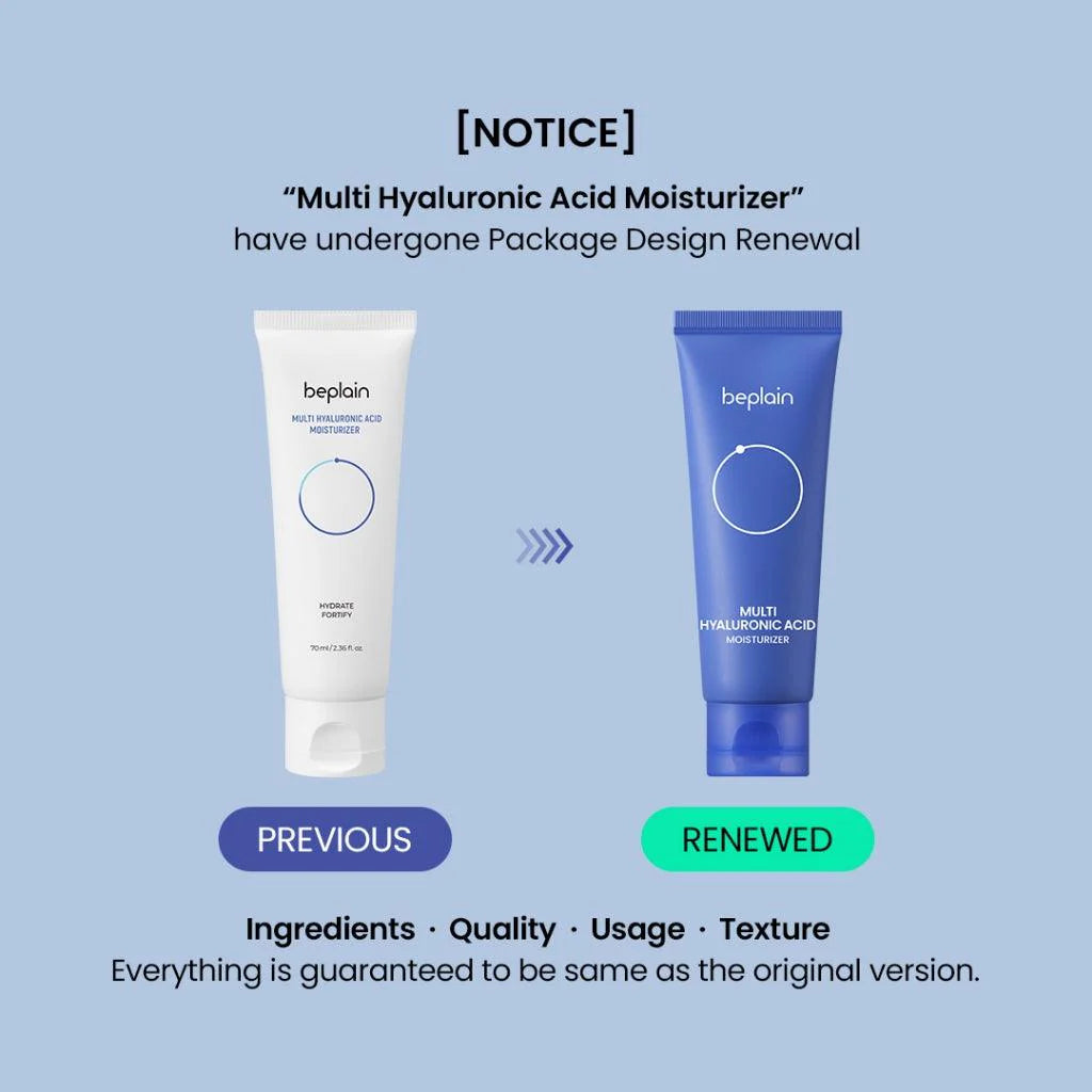 Beplain Multi Hyaluronic Acid Moisturzier 70ml