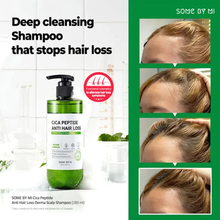 Some By Mi Cica Peptide Anti Hair Loss Derma Scalp Shampoo 285ml
